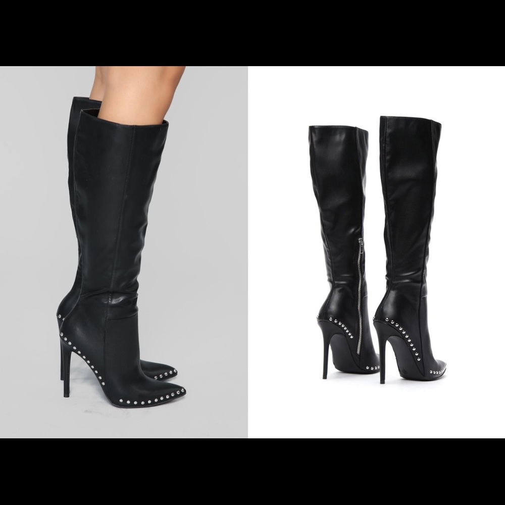 Fashion Nova Black knee high Boots